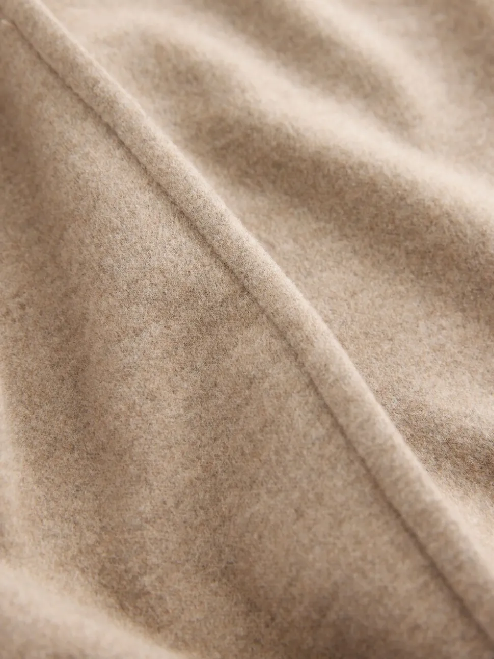Mokkabruin - Soft Brushed Finish Slouch Neck Longsleeve Sweatshirt