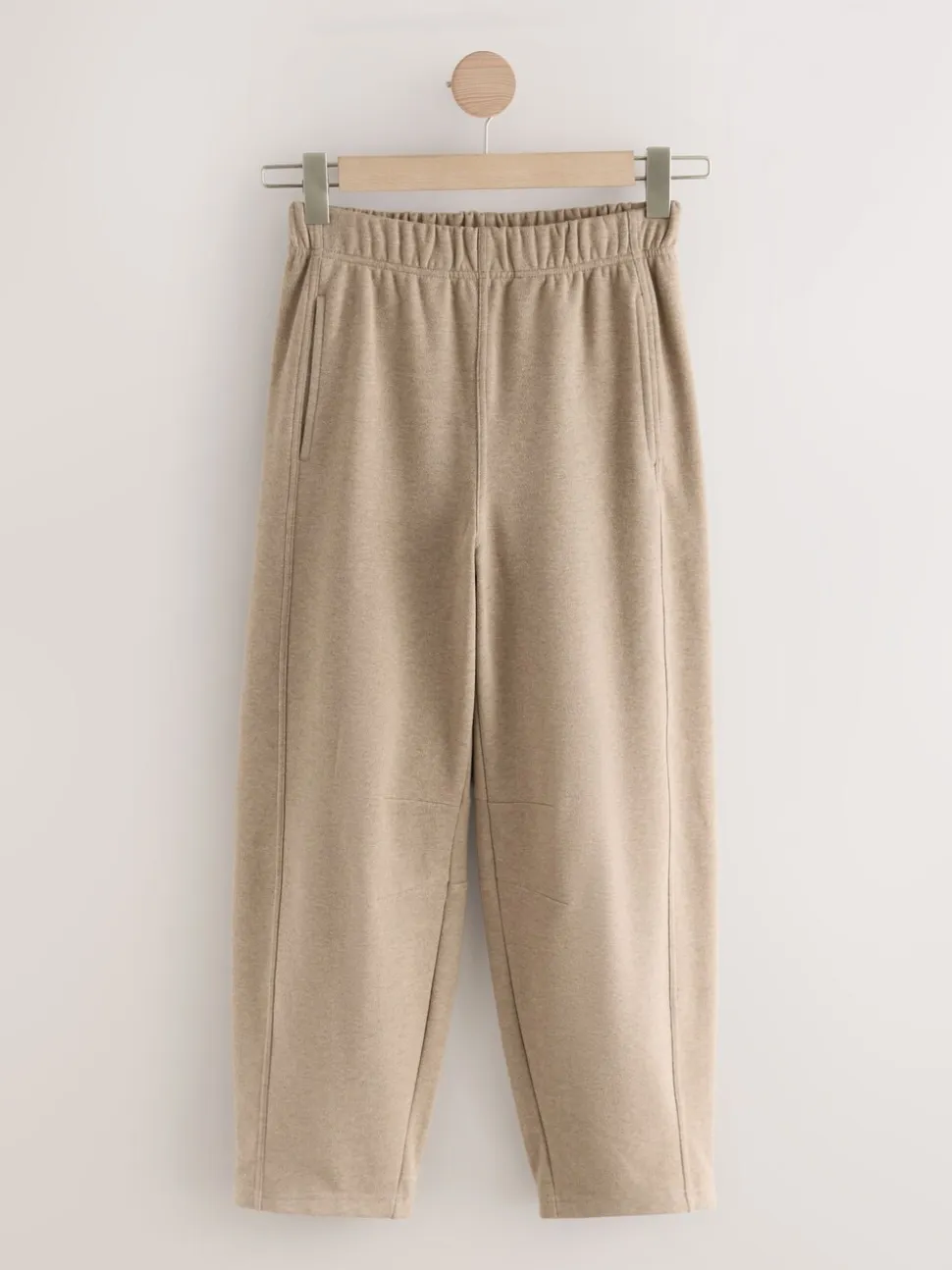 Mokkabruin - Soft Brushed Finish Barrel Leg Trousers