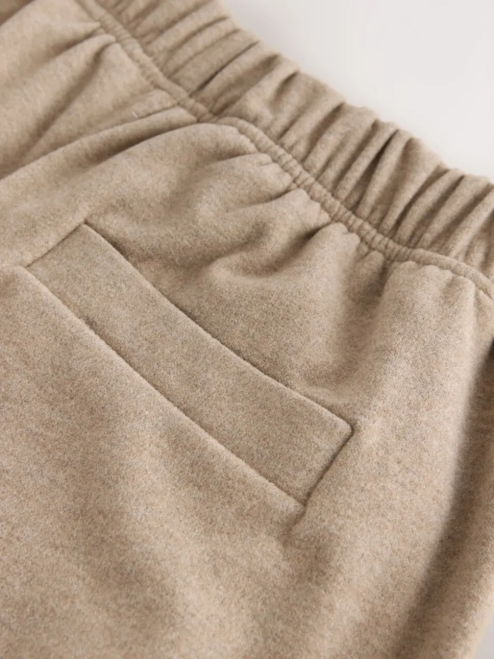 Mokkabruin - Soft Brushed Finish Barrel Leg Trousers