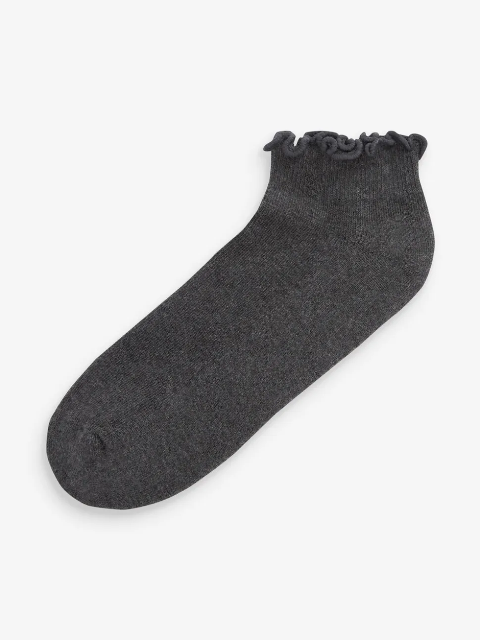 Monochroom - 4 Paar sneakersokken met rucherand en verzachte zool