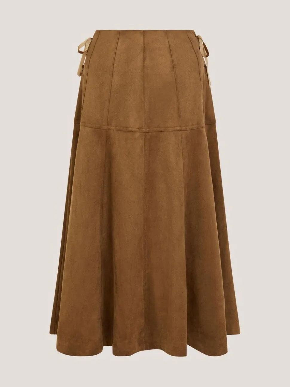 Monsoon Macy Suedette A-Line Midi Skirt