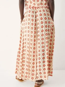 Monsoon Maddie Floral Print Wide Leg Trousers