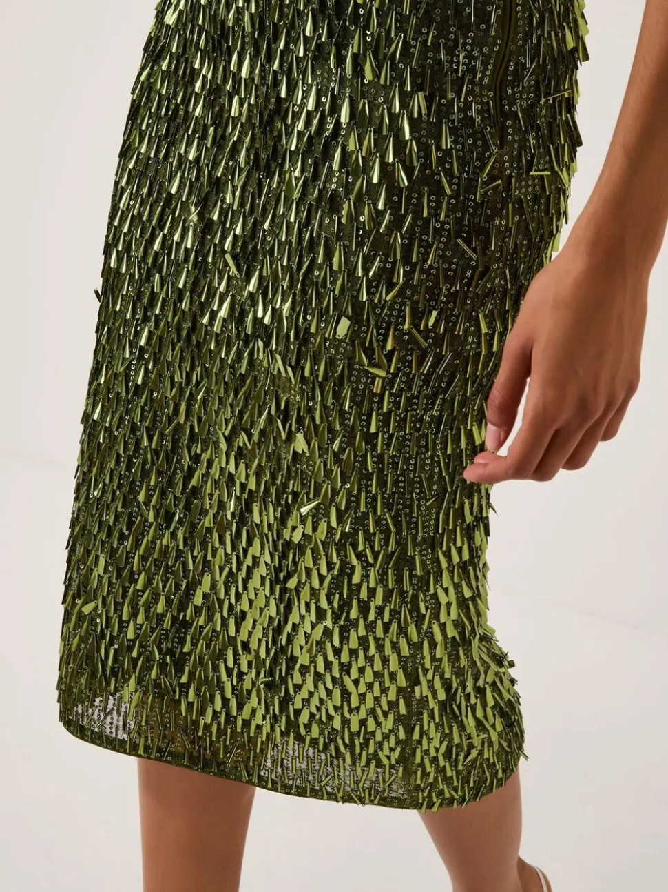 Monsoon Serenity Sequin Midi Skirt