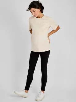 Moutkleurig - JoJo Maman Bébé - Oversized boyfriend zwangerschaps-T-shirt