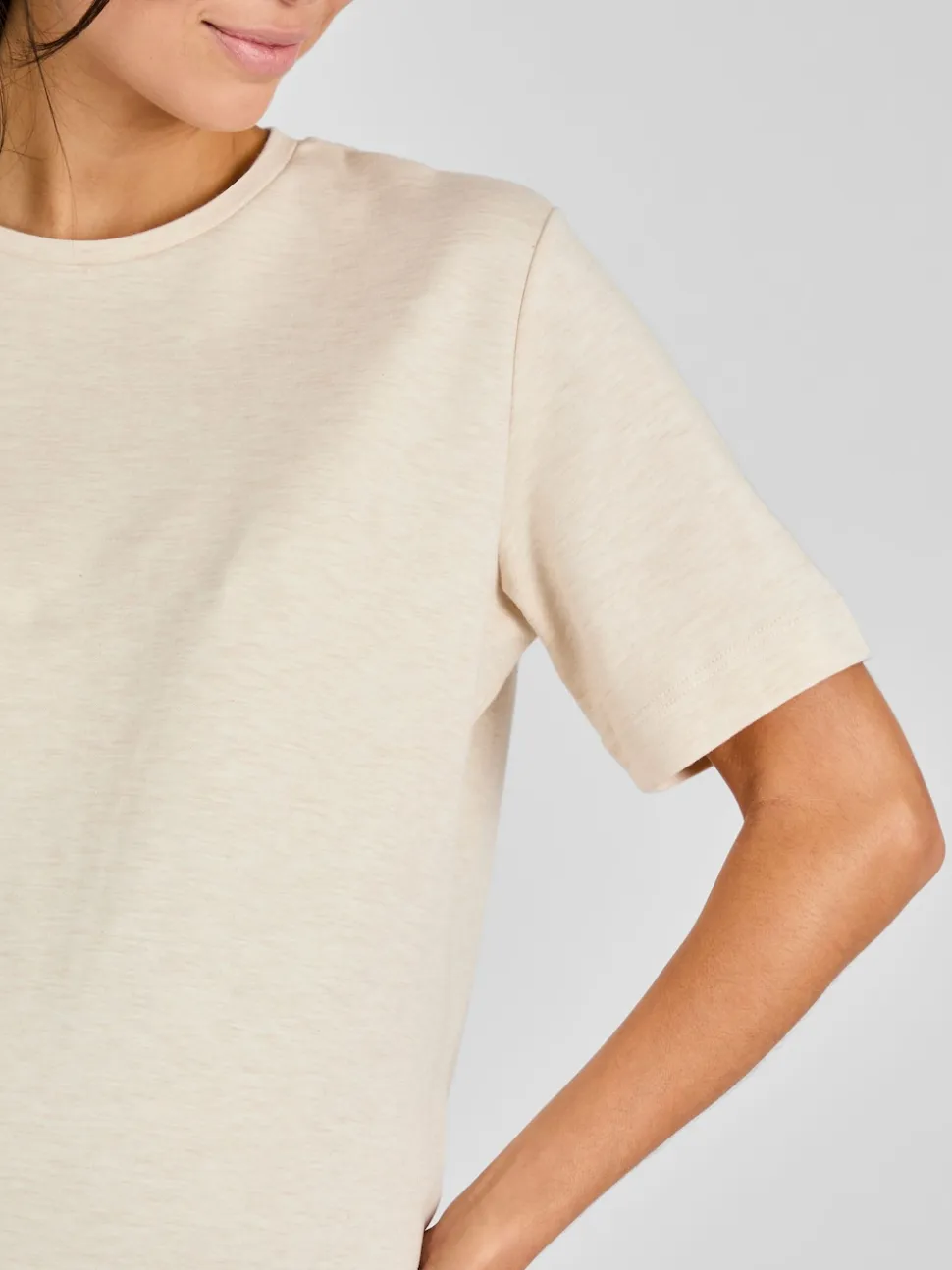 Moutkleurig - JoJo Maman Bébé - Oversized boyfriend zwangerschaps-T-shirt