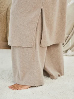 Moutkleurig - Laura Ashley lang loungevest
