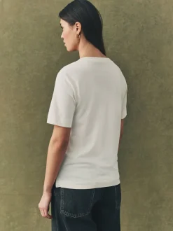 Multi - 5 Slouch T-shirts van katoenen Modal