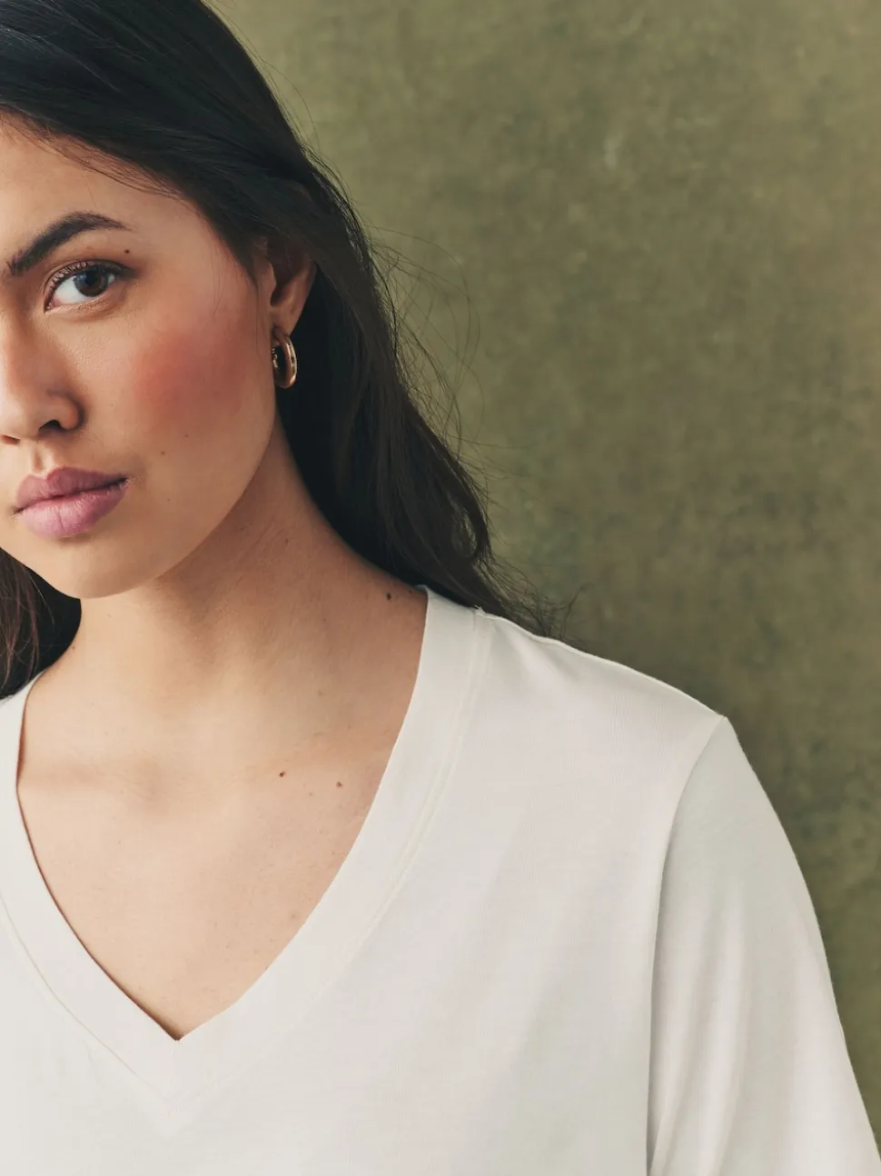 Multi - 5 Slouch T-shirts van katoenen Modal