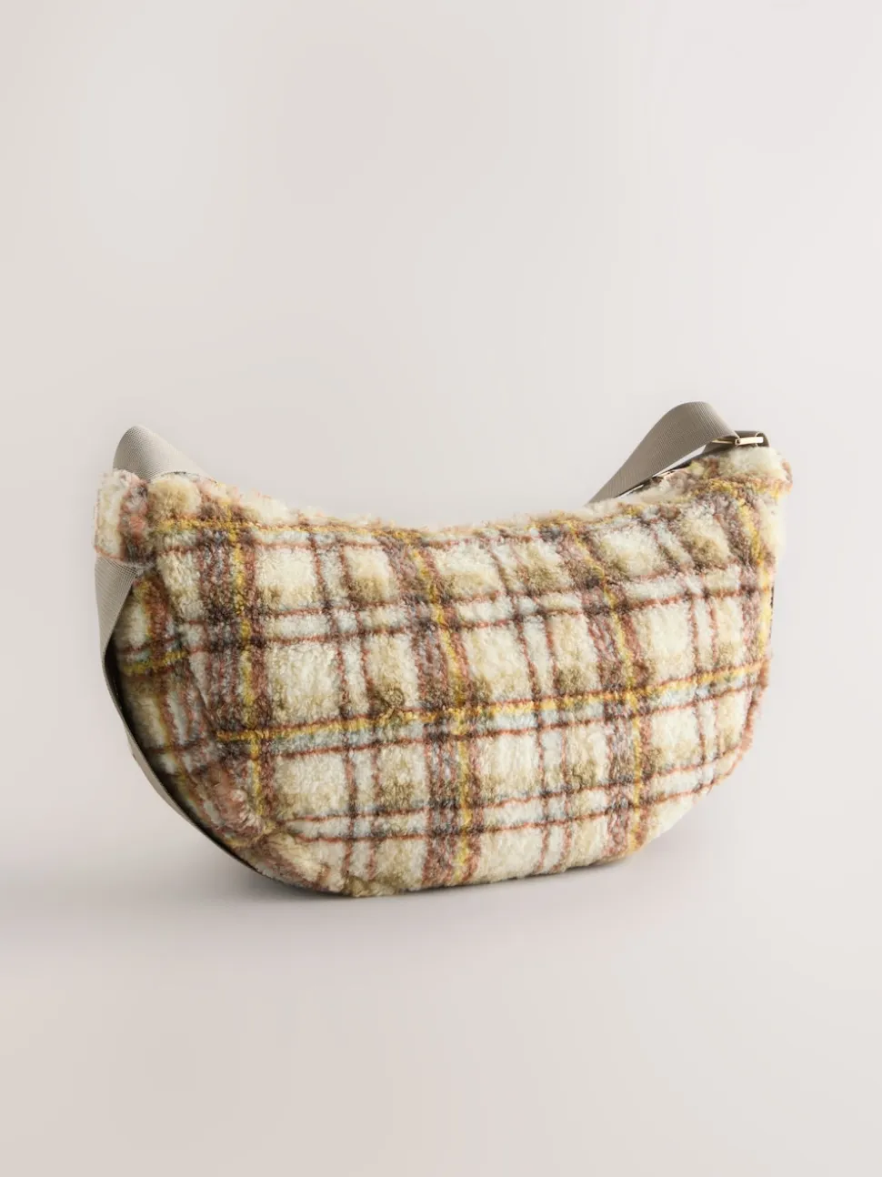 Multi - Borg Sling Checkered Cross-Body Bag