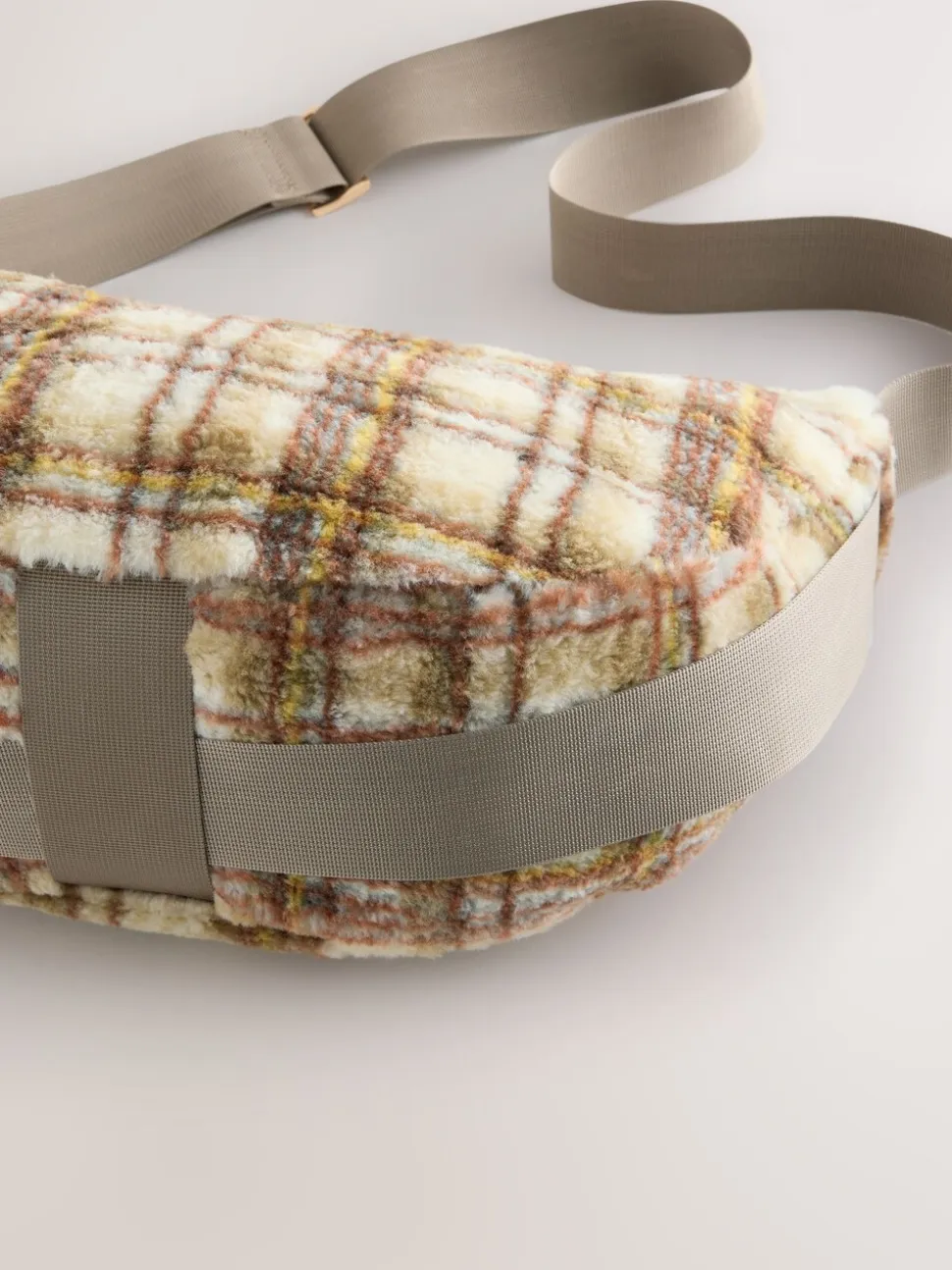 Multi - Borg Sling Checkered Cross-Body Bag