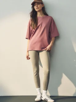 Multi - Verpakking van 5 100% katoenen boxy T-shirts met korte mouwen