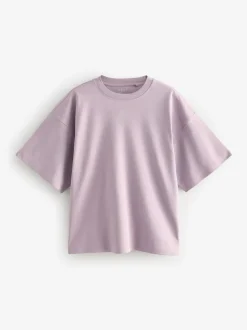Multi - Verpakking van 5 100% katoenen boxy T-shirts met korte mouwen