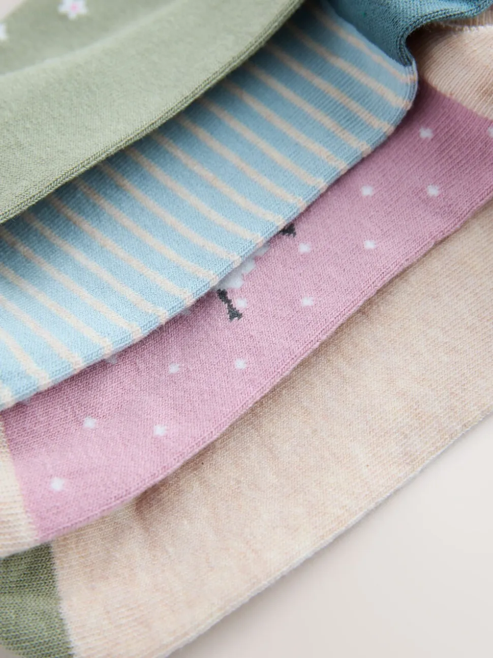 Multi Sheep Print - Set van 4 paar enkelsokken