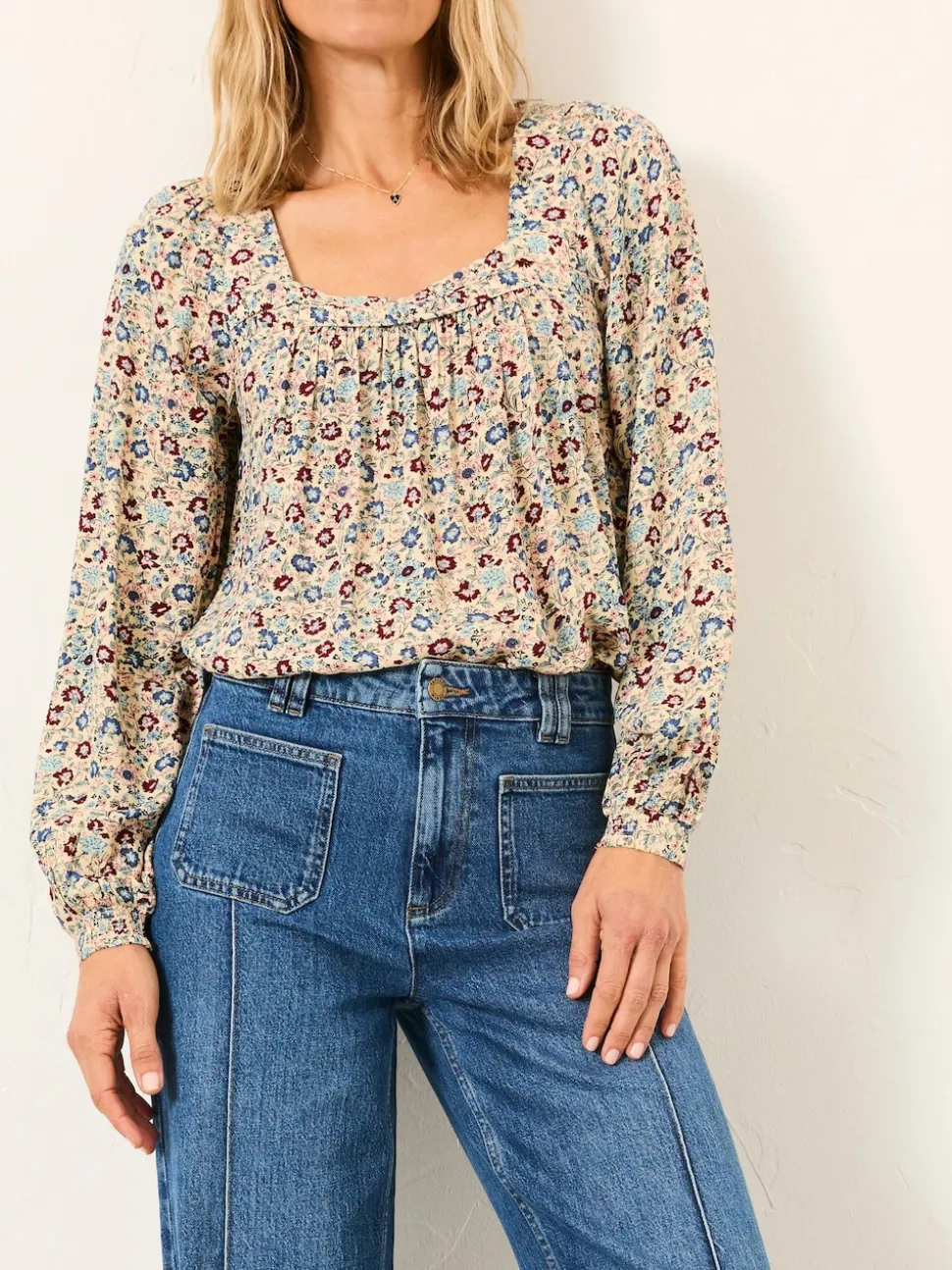 Multi Vintage Ditsy - FatFace Blouse