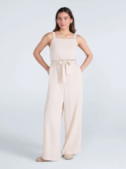 Natuurlijk - Animal Womens Becca Linen Jumpsuit