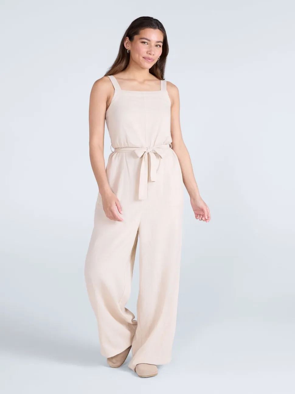Natuurlijk - Animal Womens Becca Linen Jumpsuit