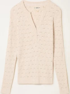 Natuurlijk - FatFace Knitted Button Front Henley