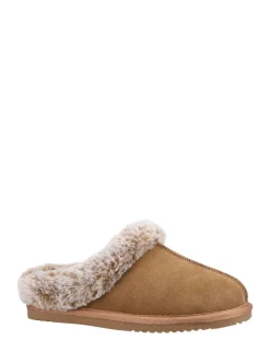 Natuurlijk - Hush Puppies Amara winterpantoffels met imitatiebontvoering