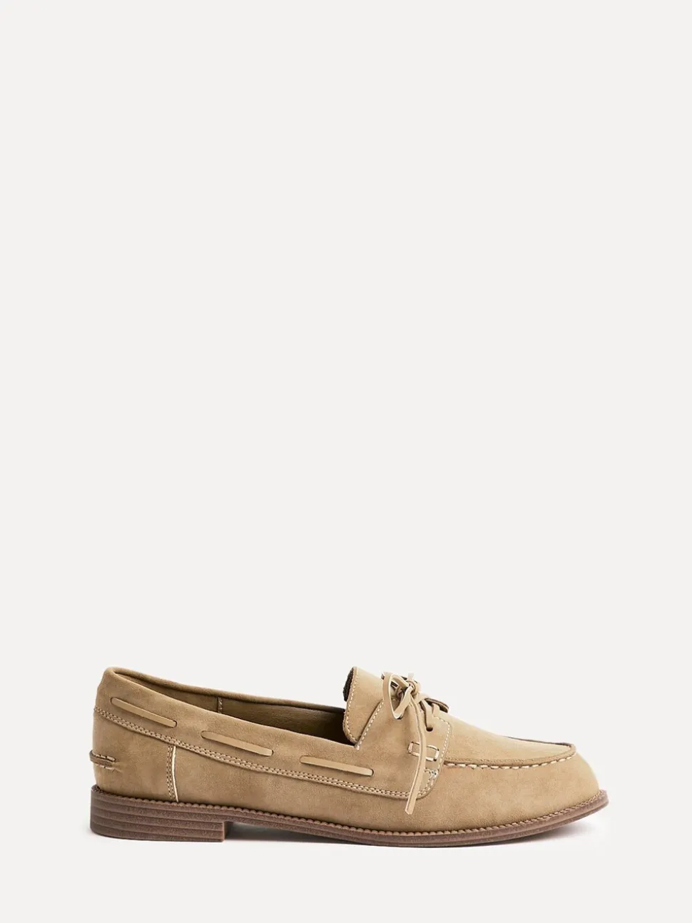 Natuurlijk - Linzi Vanish Slip-On Loafers With Lace Detailing
