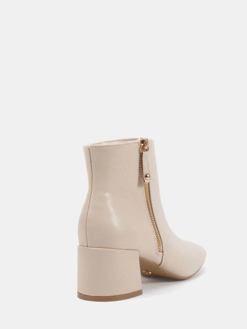 Natuurlijk - Novo Kate Zip Side Square Toe Block Heel Ankle Boots