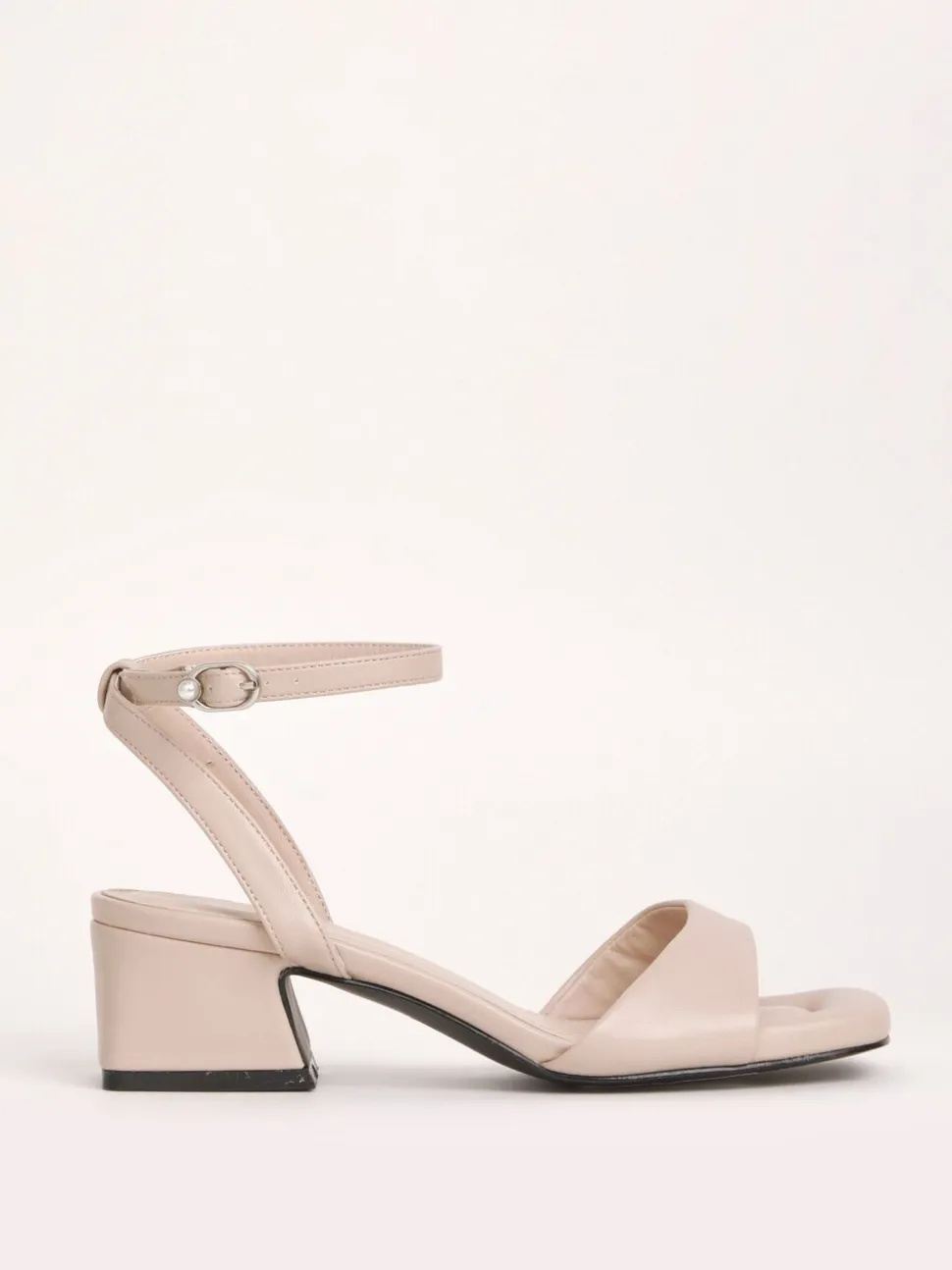 Natuurlijk - Simply Be Barely There on Low Block Heels in Extra Wide Fit