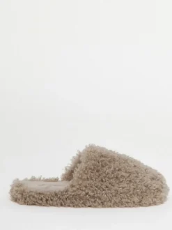 Natuurlijk - Simply Be Shaggy Fur Mule Slippers