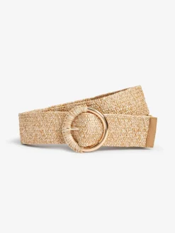 Natuurlijk Boho - Brede raffia riem