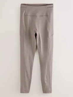 Nertsgrijs/bruin - Power Active Leggings met zak
