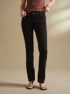 Net zwart - Lift, slim en shape jeans met bootcut