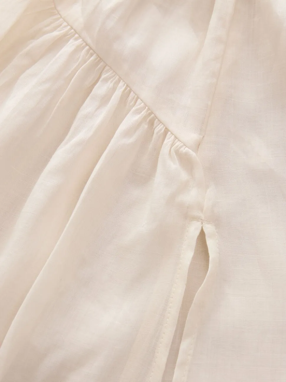 Neutraal - Beach Midi Skirt With Ramie