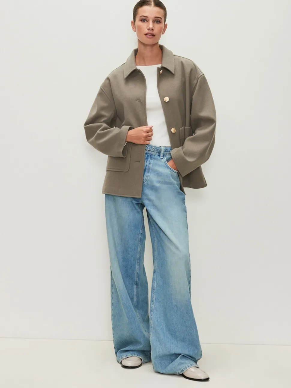 Neutraal - Brushed Collared Jacket