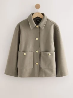 Neutraal - Brushed Collared Jacket