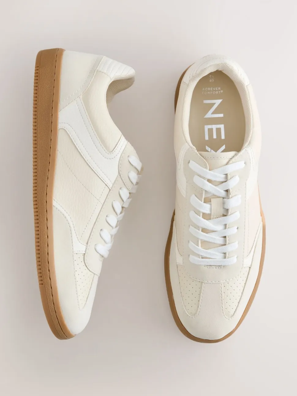 Neutraal - Forever Comfort® vetersneakers