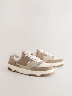 Neutraal - Forever Comfort® Panelled Chunky Lace-Up Trainers