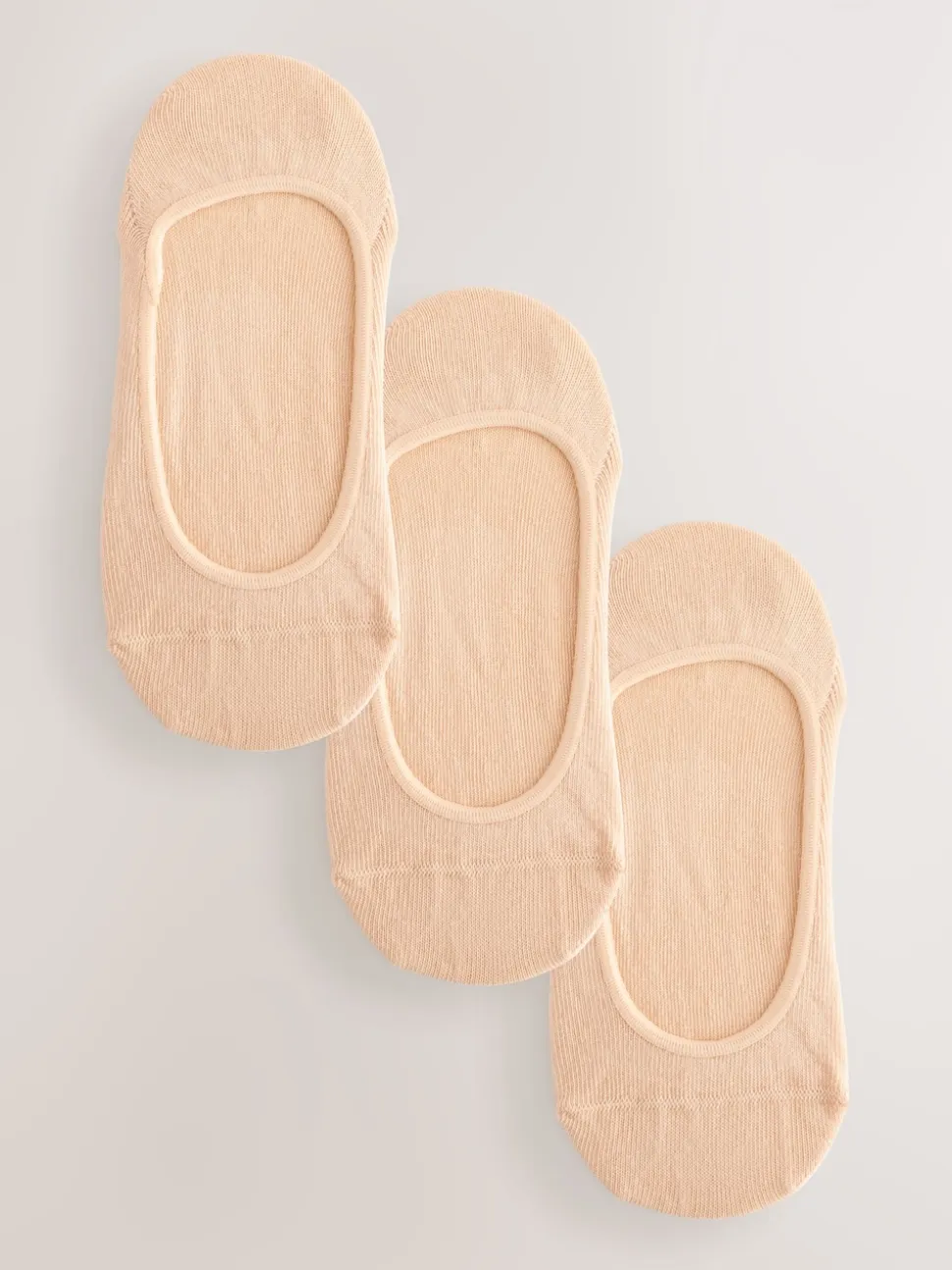 Neutraal - Set van 3 paar footsies met lage uitsnijding