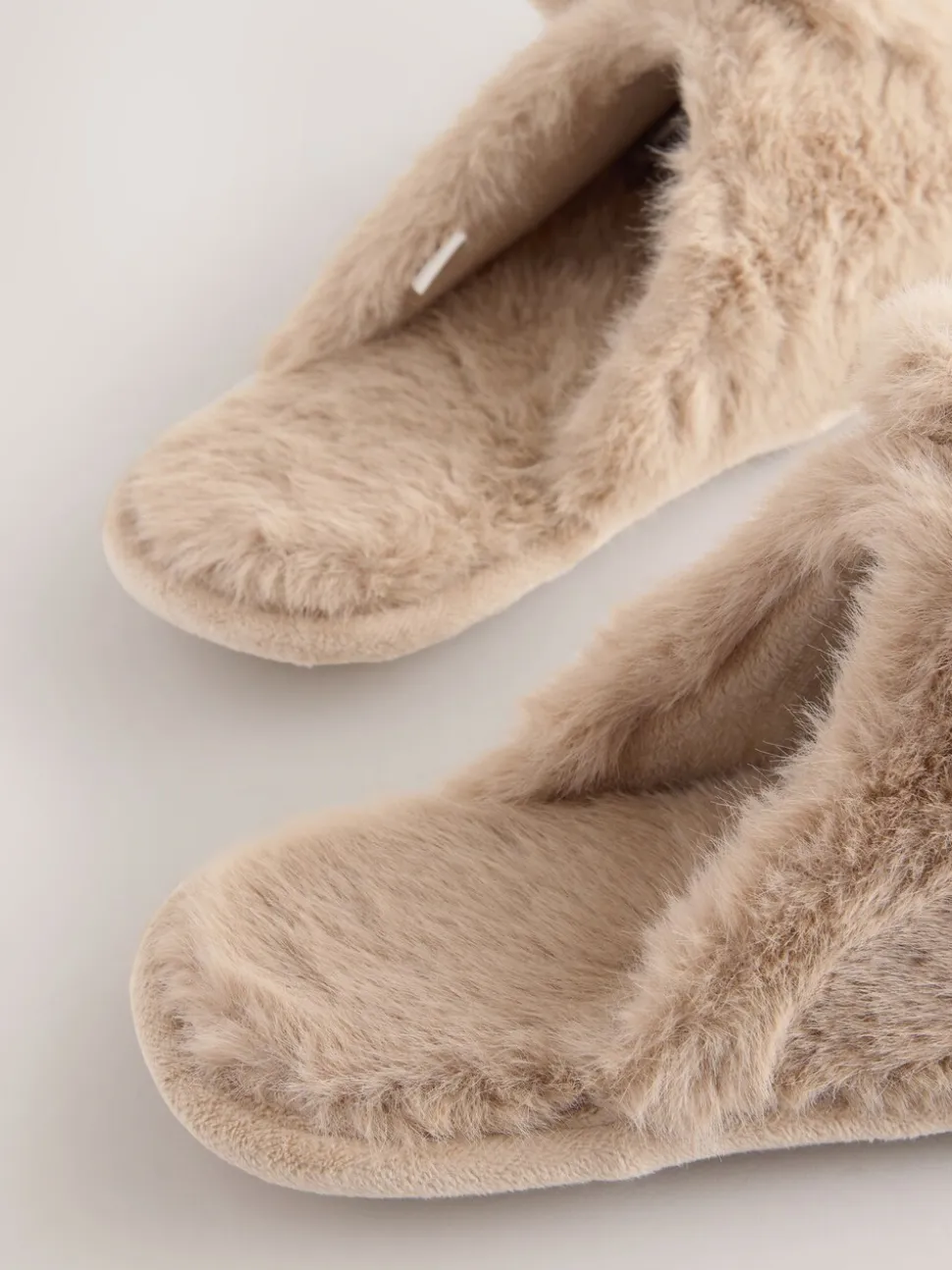 Neutraal met konijnenprint - Pantoffelmuiltjes
