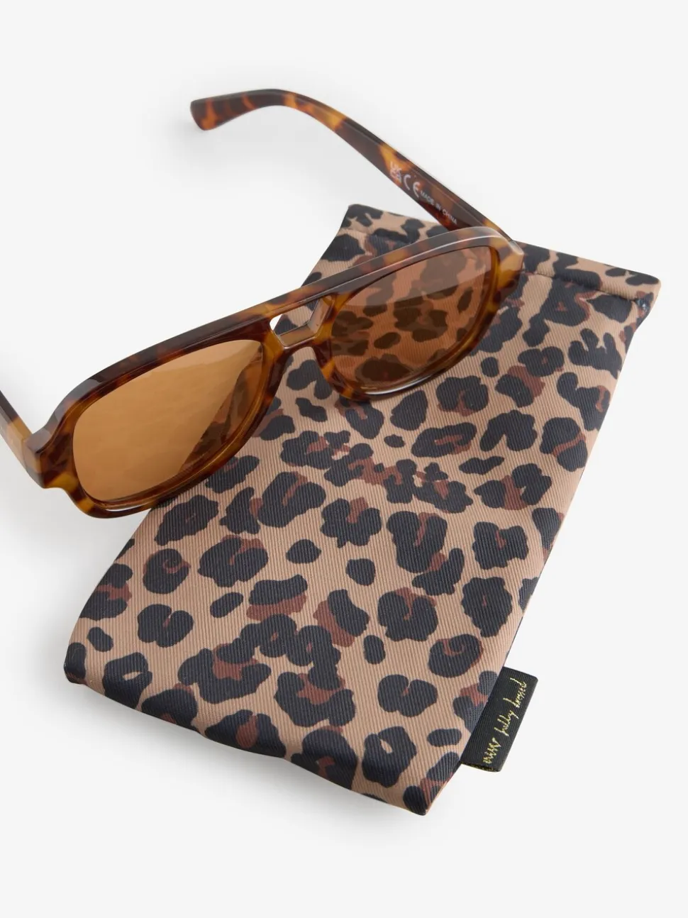 Never Fully Dressed Aviator Style Orange Lens Sunglasses