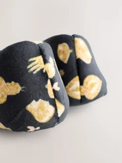 Never Fully Dressed Charm Velour Mary Jane Slippers