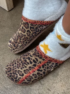 Never Fully Dressed Leopard Print Mule Slippers