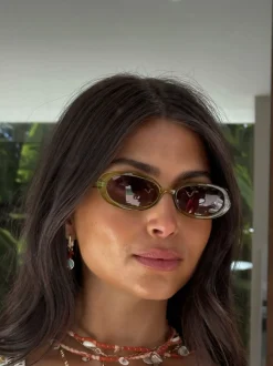 Never Fully Dressed Narrow Oval Sunglasses