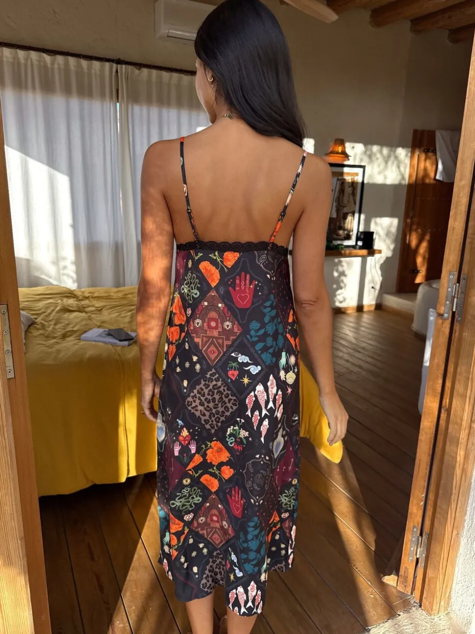 Never Fully Dressed Satin Long Line Robe