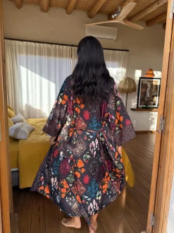 Never Fully Dressed Satin Long Line Robe