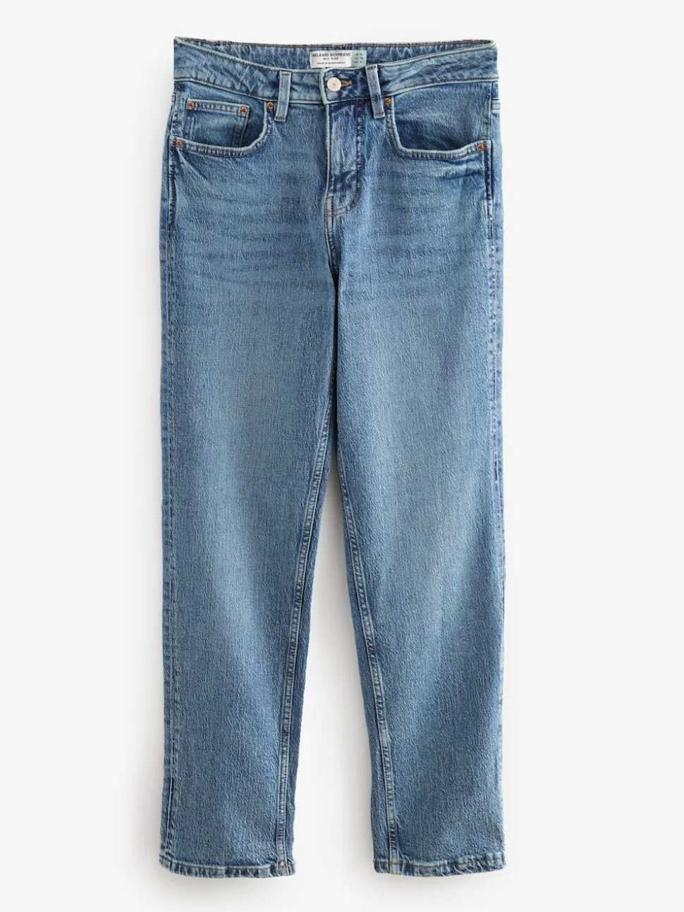 Normaal blauw - Boyfriend-jeans