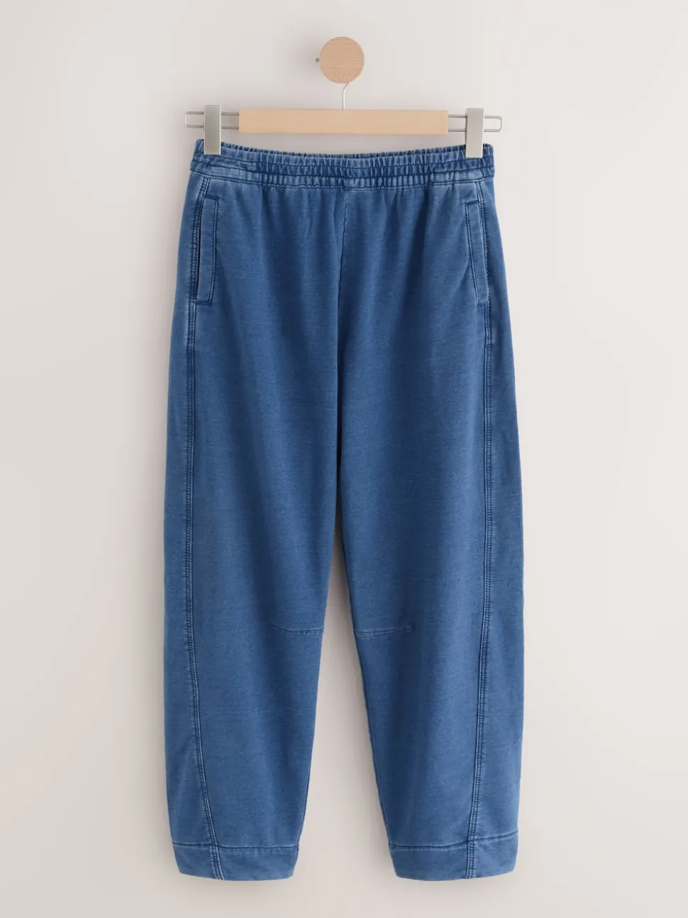 Normaal blauw - Denim Jersey Broeken met Barrel jeans