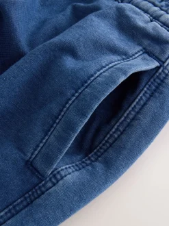 Normaal blauw - Denim Jersey Broeken met Barrel jeans