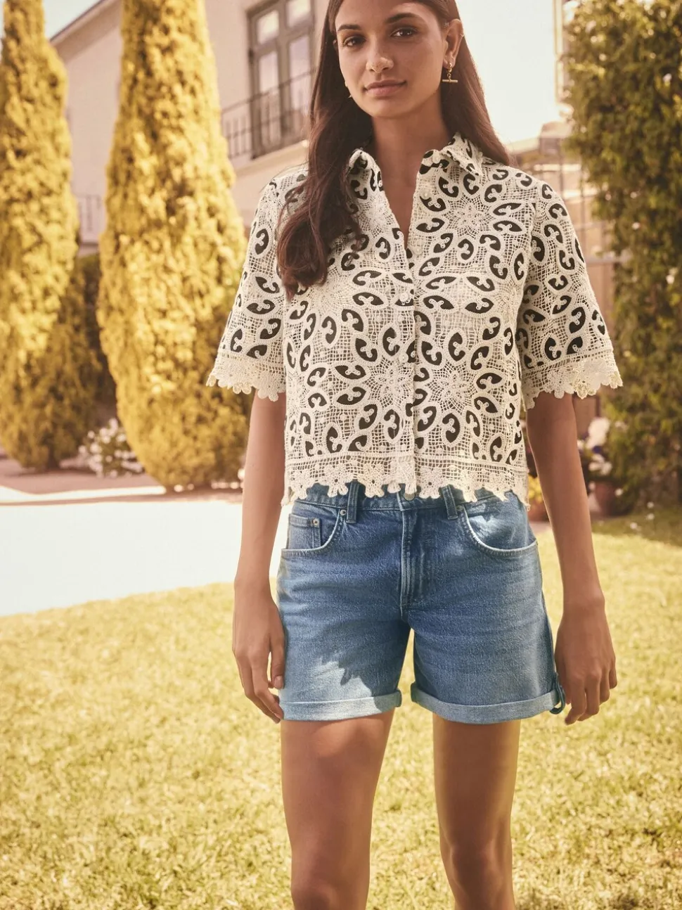 Normaal blauw - Denim jongensshort