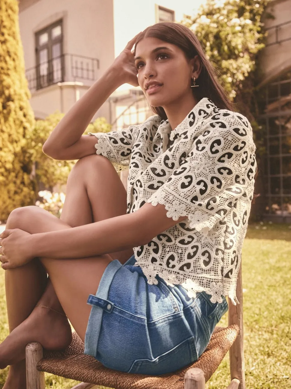 Normaal blauw - Denim jongensshort