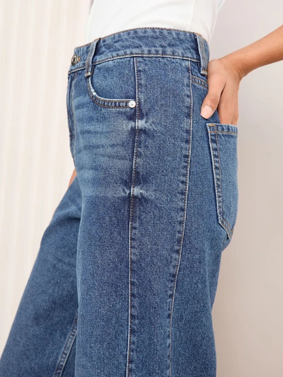 Normaal blauw - Friends Like These - Denim barrel jeans