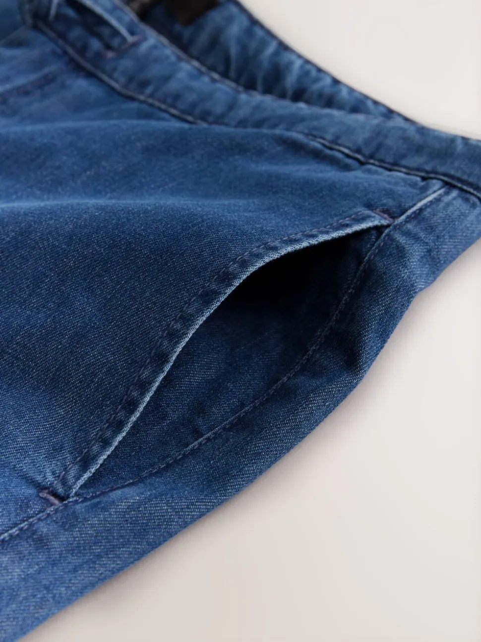 Normaal blauw - Heart Pocket Detail Wide Leg Joggers Jeans