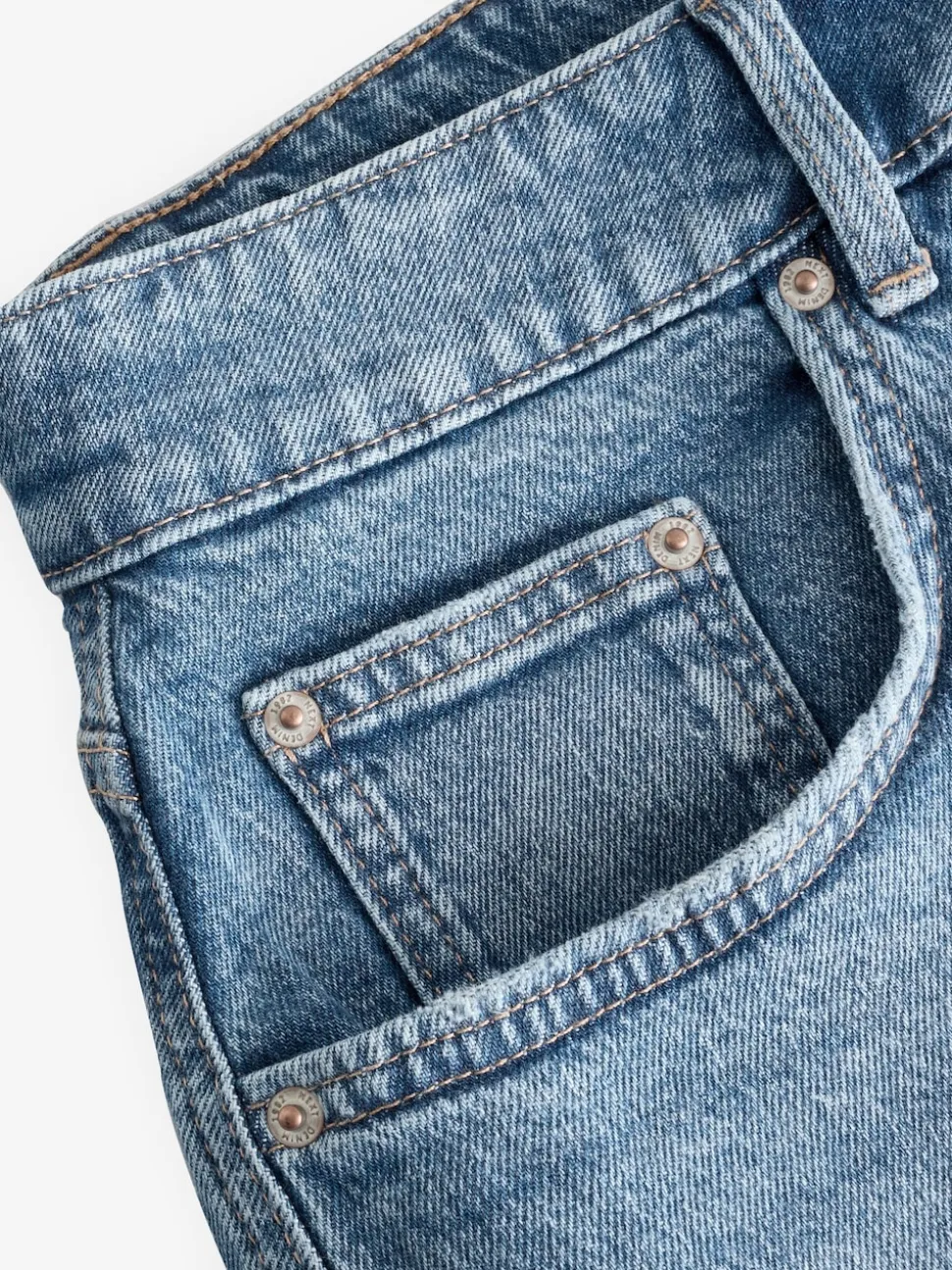 Normaal blauw - Hourglass - Denim boyshort